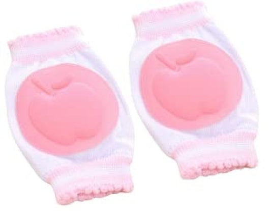 Baby Knee Pads for Crawling, Toddlers & Infants | Soft Cotton Anti-Slip Elastic Support with Cushion Padding – Elbow & Knee Safety Protector (Smiley, Multi-Color, 6-24 Months)