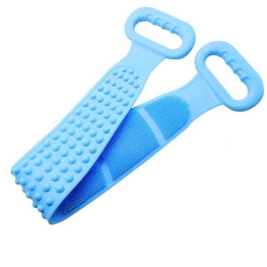 Silicone Body Scrubber Belt | Double-Sided Bath Brush for Deep Cleaning, Dead Skin Removal & Massage (Multicolor)