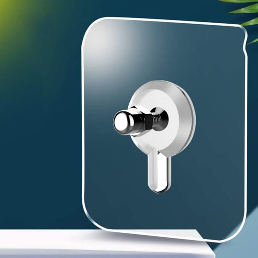 Self Adhesive Bolt Screw Sticker Hook | Nail-Free Waterproof Wall Hook for Photo Frames, Shelves, Keys, Kitchen & Bathroom | Transparent, No Drilling, Heavy Duty (Up to 8KG), Reusable & Seamless