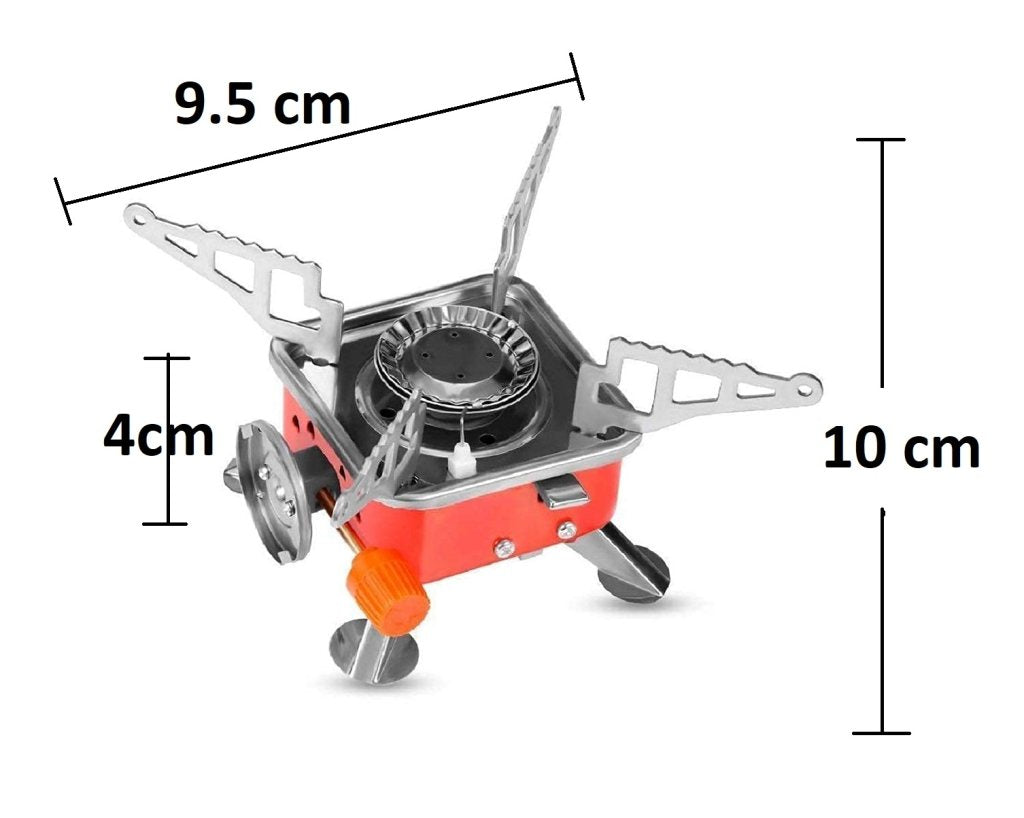 Portable Picnic, Camping Aluminum Gas Stove | Ultra-Light Folding Furnace | Outdoor Metal Camping Gas Stove | Picnic Cooking Gas Burner