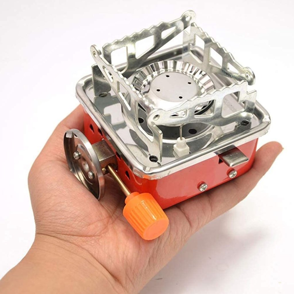 Portable Picnic, Camping Aluminum Gas Stove | Ultra-Light Folding Furnace | Outdoor Metal Camping Gas Stove | Picnic Cooking Gas Burner