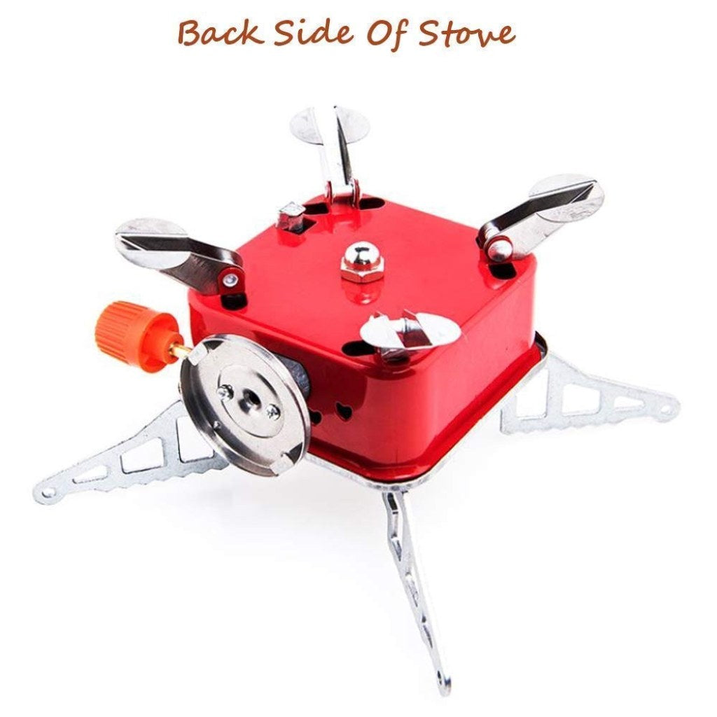 Portable Picnic, Camping Aluminum Gas Stove | Ultra-Light Folding Furnace | Outdoor Metal Camping Gas Stove | Picnic Cooking Gas Burner