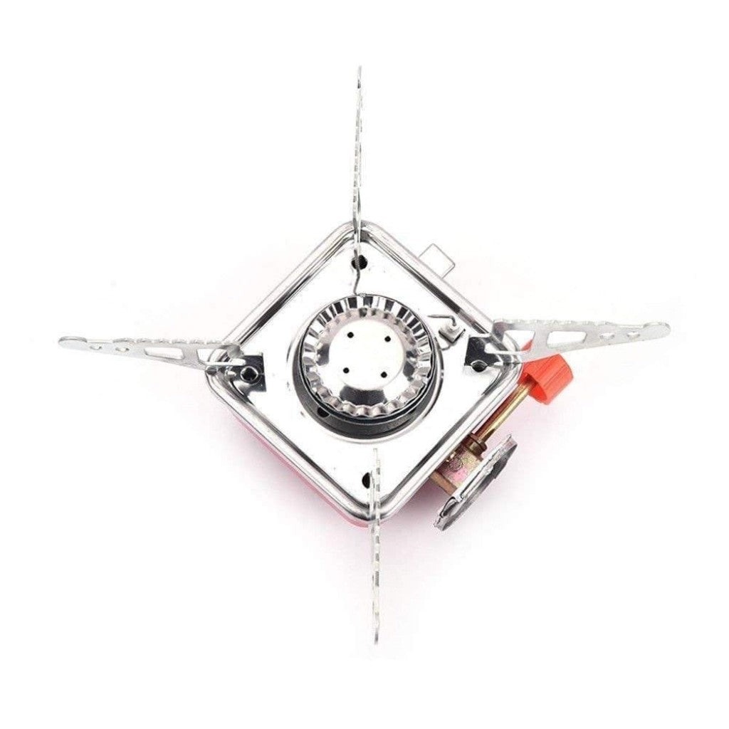 Portable Picnic, Camping Aluminum Gas Stove | Ultra-Light Folding Furnace | Outdoor Metal Camping Gas Stove | Picnic Cooking Gas Burner