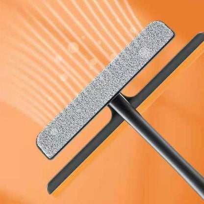 3-in-1 Glass Cleaning Wiper with Rotatable Silicone Squeegee, Scrub Sponge & Mesh Screen Cleaner – Multifunctional Wiper for Kitchen, Bathroom, Window, and Home Cleaning