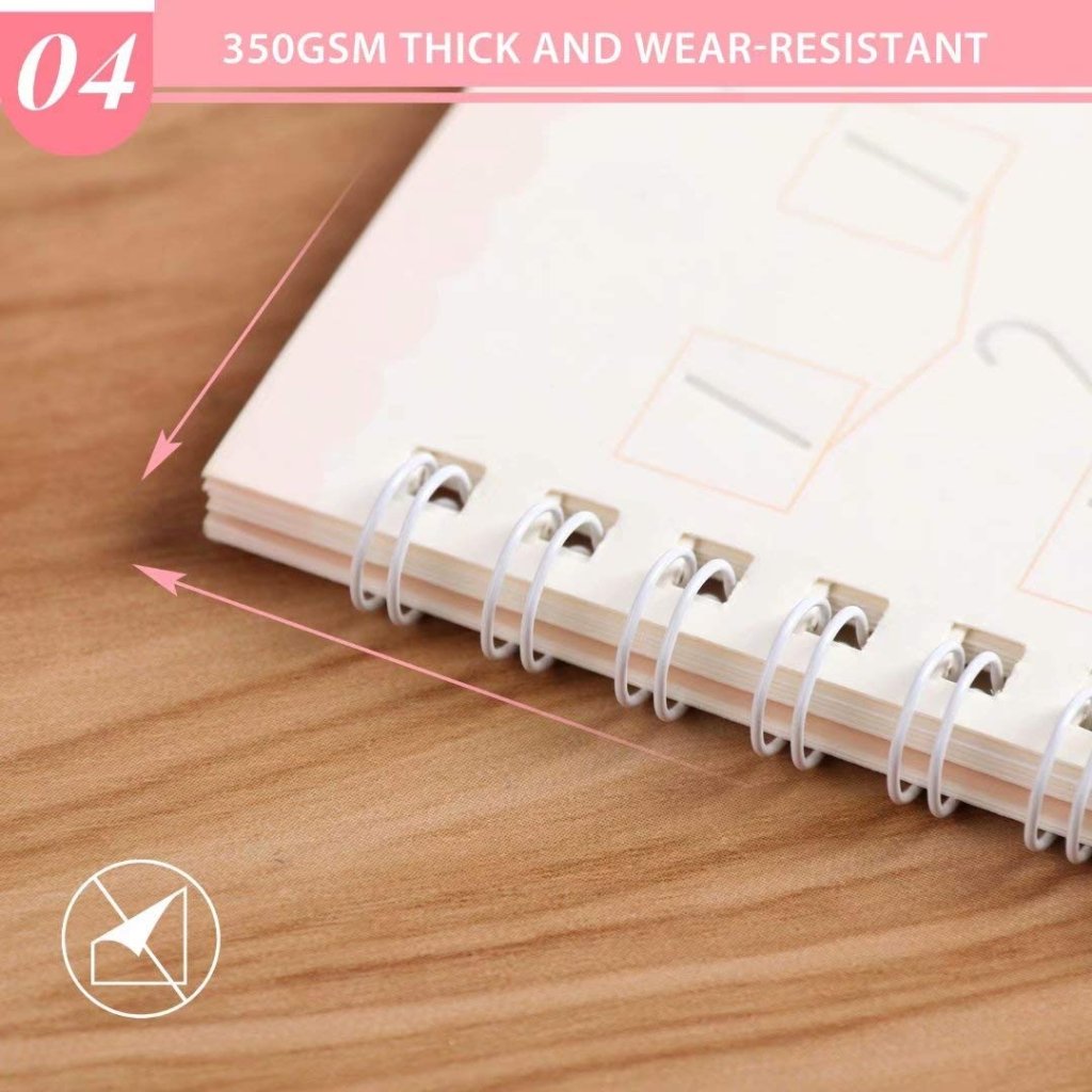 4 Pcs Magic Practice Copybook & 10 Refills for Kids Handwriting | English Reusable Magical Tracing Book | Letter Writing Set
