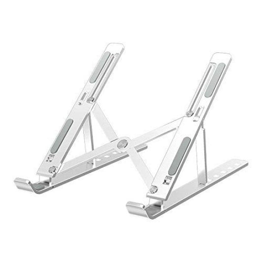 Adjustable Laptop Stand, Aluminum Portable Laptop Holder Desk for Cooling, 6-Levels Adjustable Notebook/Laptop Riser Mount, Ventilated Computer Stand