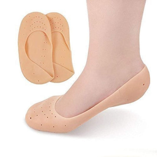 Anti Crack Full Length Silicone Foot Protector Moisturizing Socks for Foot-Care and Heel Cracks, socks for cracked feet, heel pad for heel pain, anti crack heel socks (Full Heel)