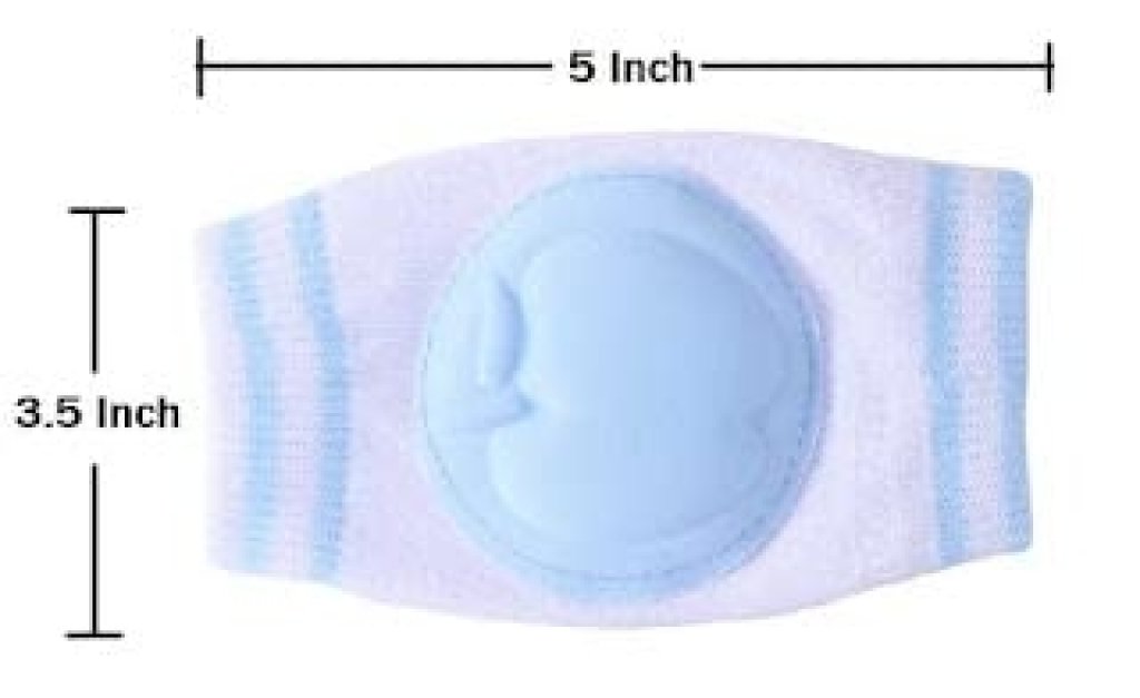 Baby Knee Pads for Crawling, Toddlers & Infants | Soft Cotton Anti-Slip Elastic Support with Cushion Padding – Elbow & Knee Safety Protector (Smiley, Multi-Color, 6-24 Months)