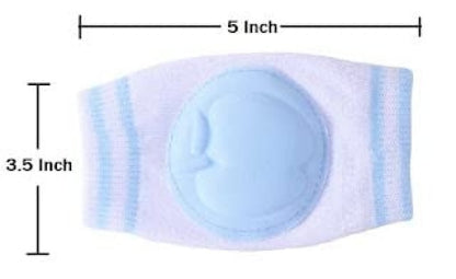 Baby Knee Pads for Crawling, Toddlers & Infants | Soft Cotton Anti-Slip Elastic Support with Cushion Padding – Elbow & Knee Safety Protector (Smiley, Multi-Color, 6-24 Months)