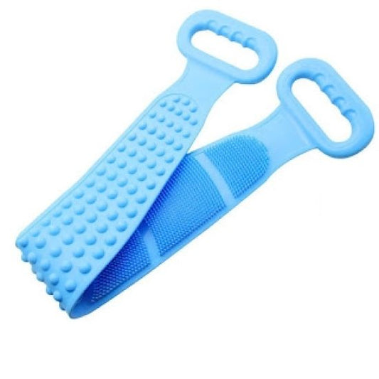 Silicone Body Scrubber Belt | Double-Sided Bath Brush for Deep Cleaning, Dead Skin Removal & Massage (Multicolor)
