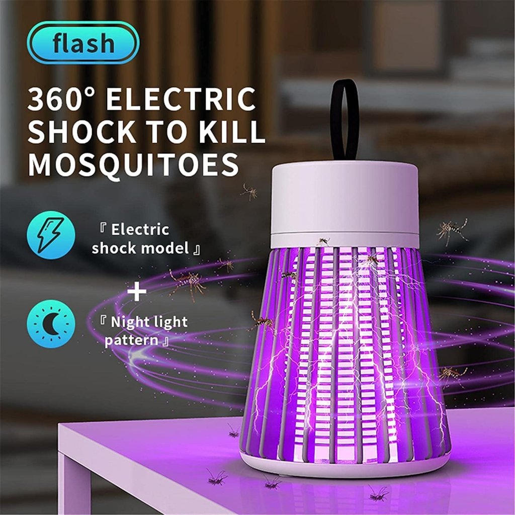 Eco-Friendly Electronic LED Mosquito Killer Trap Lamp | USB Powered Indoor Bug Zapper Machine | 5W Silent Electronic Insect Trap for Home