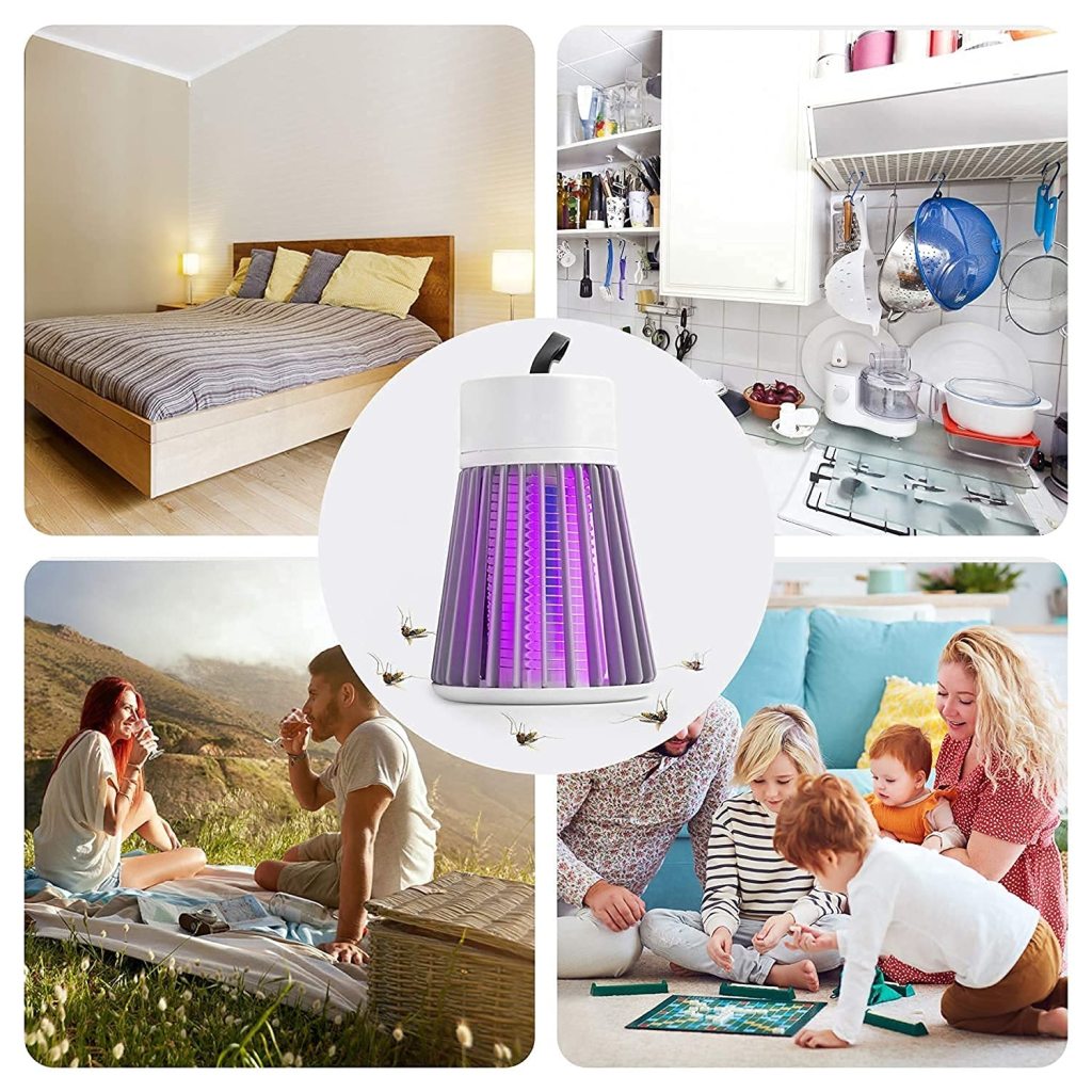Eco-Friendly Electronic LED Mosquito Killer Trap Lamp | USB Powered Indoor Bug Zapper Machine | 5W Silent Electronic Insect Trap for Home