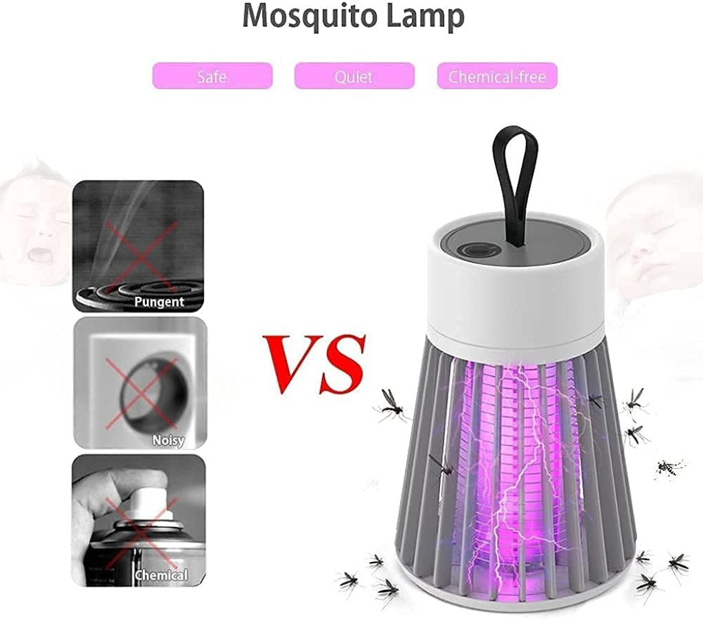 Eco-Friendly Electronic LED Mosquito Killer Trap Lamp | USB Powered Indoor Bug Zapper Machine | 5W Silent Electronic Insect Trap for Home
