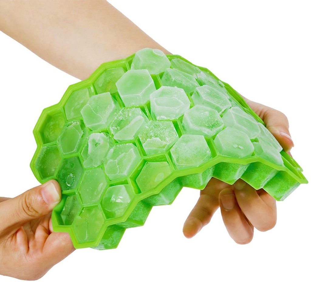 Silicone Honeycomb Ice Cube Tray – Pack of 3 | 37 Cavity Flexible Mould | Chocolate & Cake Maker | Reusable, Freezer Safe, BPA-Free (Multi-Color Combo)