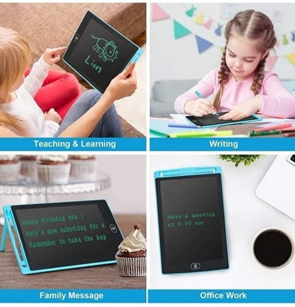 LCD Portable Writing Pad Tablet 8.5 Inch | Electronic Writing Scribble Board Magnetic with 2 Magnet for Kids Adults at Home/School/Office